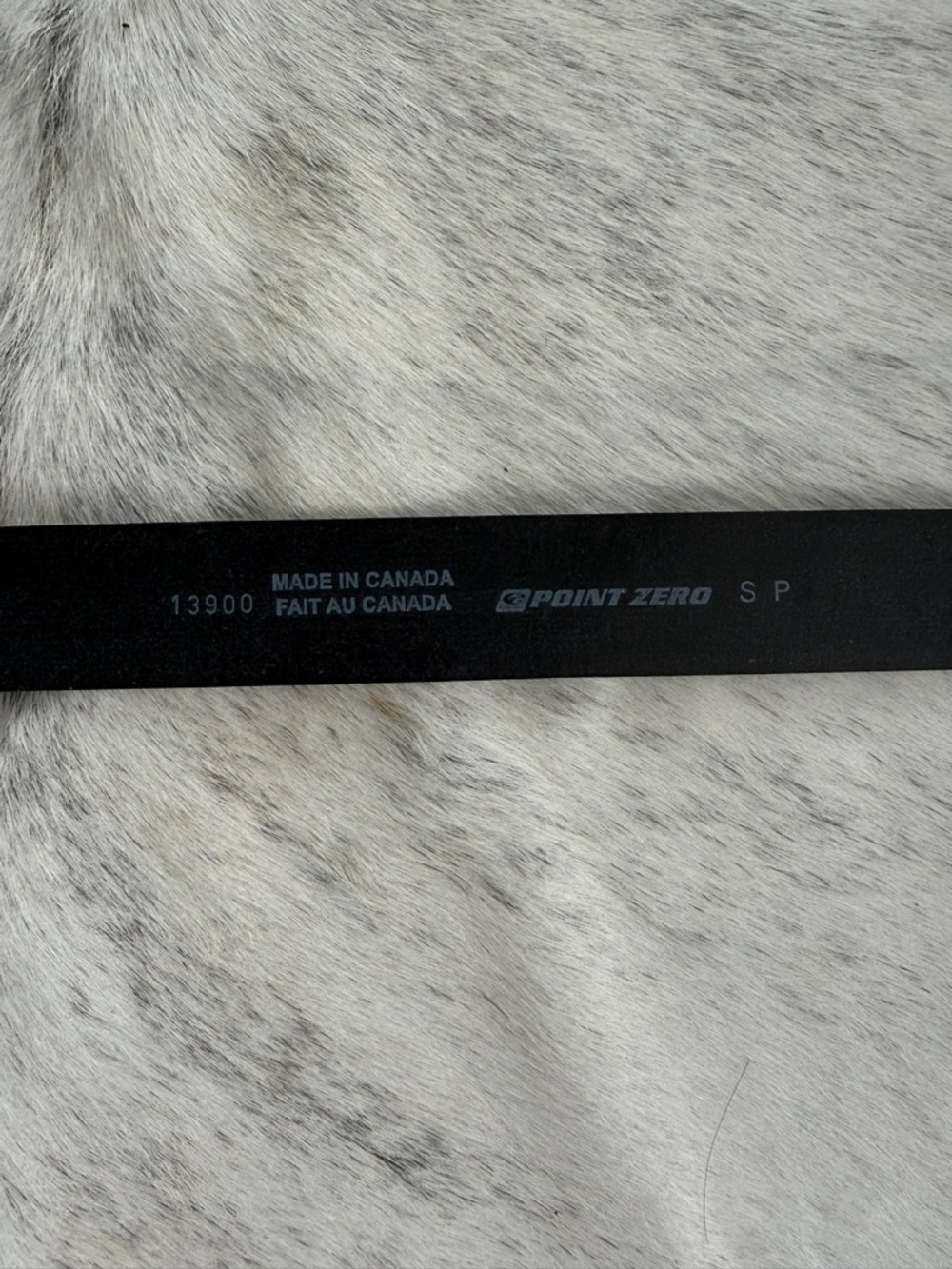 Black leather western belt - Picture 3 of 5